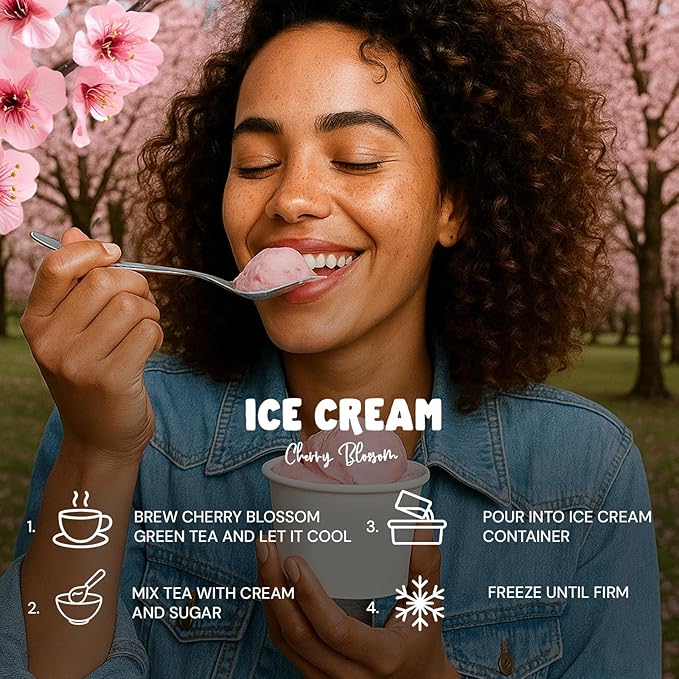 Life Plus Style Gourmet The Secret Garden Organic Cherry Blossom Green Tea 50 Tea Bags Sakura Sugar Free Classic Gift Tin
