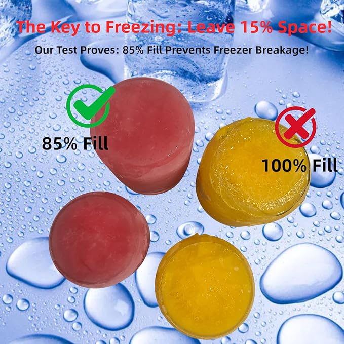 16oz Borosilicate Glass Jars with Lids - Freezer to Oven Safe (-4°F to 446°F), Airtight Meal Prep Containers for Overnight Oats, Snacks, Coffee, Microwave & Dishwasher Safe (6pack)