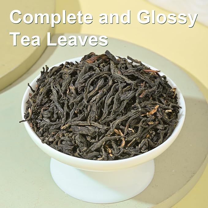 XIHETANK Black Tea Bags - 100 Count Individually Wrapped for Fresh & Smooth Taste. Ancient Tree Chinese Black Tea for Hot or Iced Brewing. Bulk Sweetness & 100% Natural Breakfast Tea Bags.