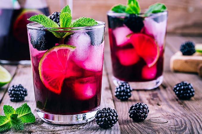 Jungle Pulp BLACKBERRY Puree, Costa Rica Blend, Topping, Flavoring, Better than Syrup, for Cocktails, Desserts, Smoothies, Ice Tea, Jelly and Margaritas. 33.81 Ounce / 1 Liter