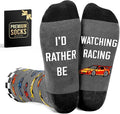 VICRAZY Racing Car, Sport Car Socks for Men, Women - Formula 1 Gifts, Racing Socks, Stocking Stuffers for Men, Women