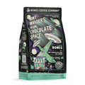 Bones Coffee Company Mint Invaders, Mint Chocolate Chip Flavored Coffee, Medium Roast Low Acid Arabica Beans Compatible with Auto drip and French Press Coffee Maker, 12 Oz Ground
