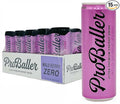 ProBaller Ultra Premium Zero Sugar Energy Drink - Natural & Clean NSF Certified Sport Drink with Amino Acids, Taurine, Biotin, Vitamin B 12 Methylcobalamin, & Electrolytes - 15 Pack - Wild Berry