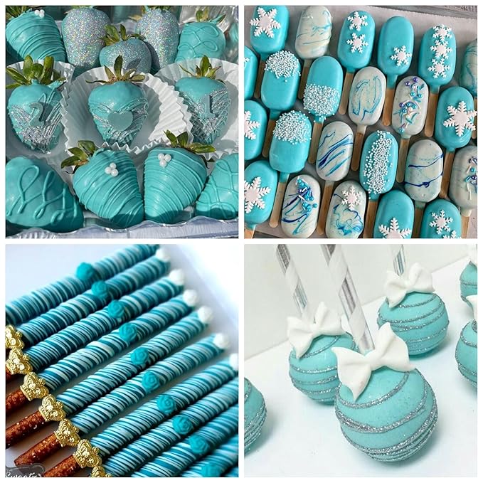 Tiffany Blue Oil Based Food Coloring – 2 fl oz Professional Grade Concentrated Oil Food Dye for Melting Chocolate, Candy Melts, Cake Pops, Strawberries & Baking
