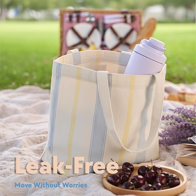 Paradise Shaker Bottle 24 oz, Insulated Stainless Steel Protein Shaker, Dishwasher Safe, with Lid Brush & Protective Boot, Leakproof Twist-Off Chug Cap, Lavender Coast