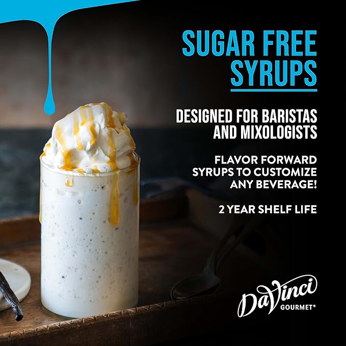 DaVinci Gourmet Sugar-Free Amaretto Syrup, 25.4 Fluid Ounces (Pack of 4)