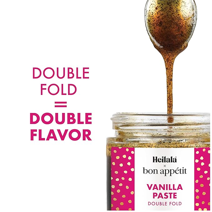 Heilala x Bon Appétit Double Fold Vanilla Bean Paste – Twice the Flavor and concentration, Sustainably Sourced, 2.29 oz