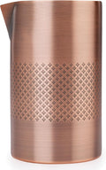 Barfly Double Wall Diamond Lattice Mixing Tin, Antique Copper