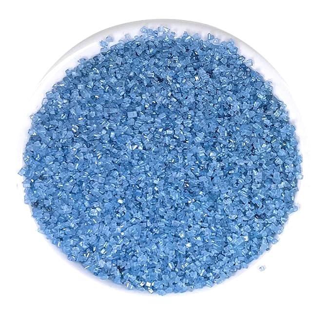 Ultimate Baker - Sanding Sugar, Sky Blue - Vibrant, Naturally Colored Baking & Decorating Sugar, Perfect for Sprinkling on Cakes, Desserts & Ice Cream, Medium Crystal - 16oz