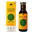 Global Family Farms Yacon Syrup 100% Organic, 9.5 Fl Oz Glass Bottle, Low Calorie, Satisfying Sweetness, Rich in Minerals, Low Glycemic, High in FOS/Prebiotic for Digestive Health