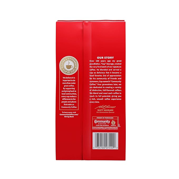 Community Coffee Medium-Dark Roast 23 Ounce, Decaffeinated Ground Coffee, 23 Ounce Bag (Pack of 2)