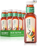 ORIENTAL LEAF Unsweetened Iced Tea – Bottled Ganpu Tea, 16.9 FL oz bottles (Pack of 15), Sugar Free, 0 Calories