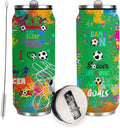 Soccer Tumbler 17oz Stainless Steel Insulated, Travel Coffee Cup, Sport Tumblers Gifts for Soccer Lovers, Men Women, Coach, Birthday, Christmas