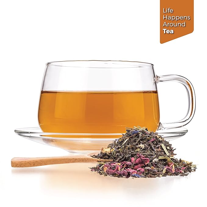 Tealyra - Milady Grey - Delightful Black Loose Leaf Tea - Rose Petals and Lemongrass with Orange - Medium Caffeine - Blend - All Natural - 220g (8-ounce)