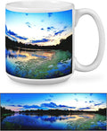 Custom Photo Ceramic Coffee Mug, Jumbo Sized-20oz, Glossy or Matte Finish (Single Image Wrap)