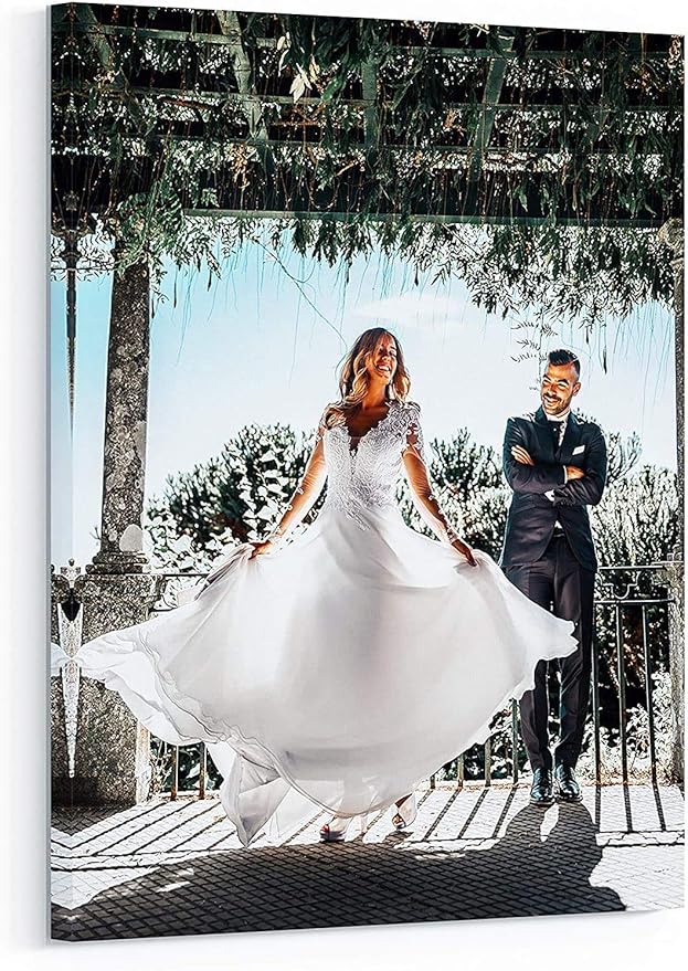 P&L ART. Personalized Custom Canvas Prints: Photo On Canvas Transform Your Photos into Stunning Framed Wall Art Digitally Printed Photo To Canvas Ideal for Home Decor Gifts Keepsakes Framed 8X10
