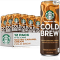 Starbucks Cold Brew Coffee, Salted Caramel Cream, 11 fl oz Cans (12 Pack), Premium Coffee Drink, Iced Coffee
