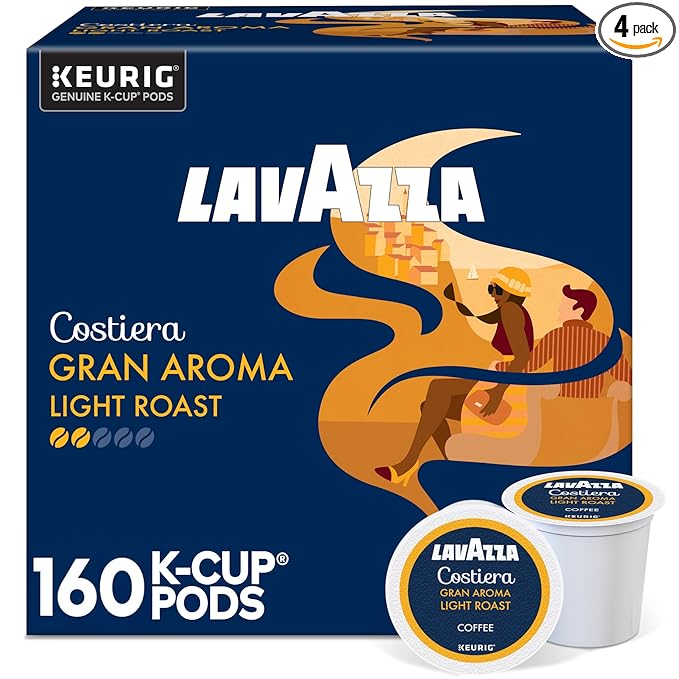 Lavazza SingleServe Coffee KCups for Keurig Brewer, Gran Aroma, 40 Count (Pack of 4)