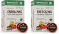 BareOrganics ENERGIZING USDA Organic Coffee Pods Infused with Superfoods & Probiotics, Keurig K-Cup Compatible, Vegan, Gluten Free, 20 Single (Pack of 2)