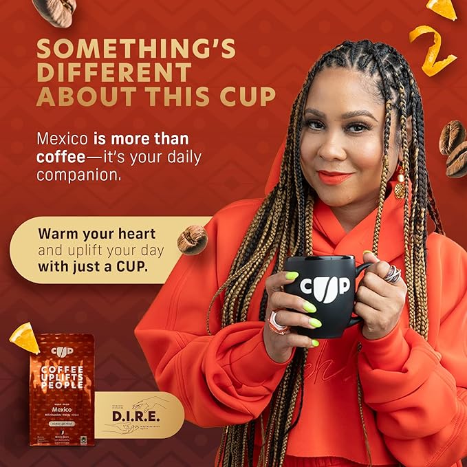 Coffee Uplifts People Mexico Whole Bean Coffee, 12 Oz