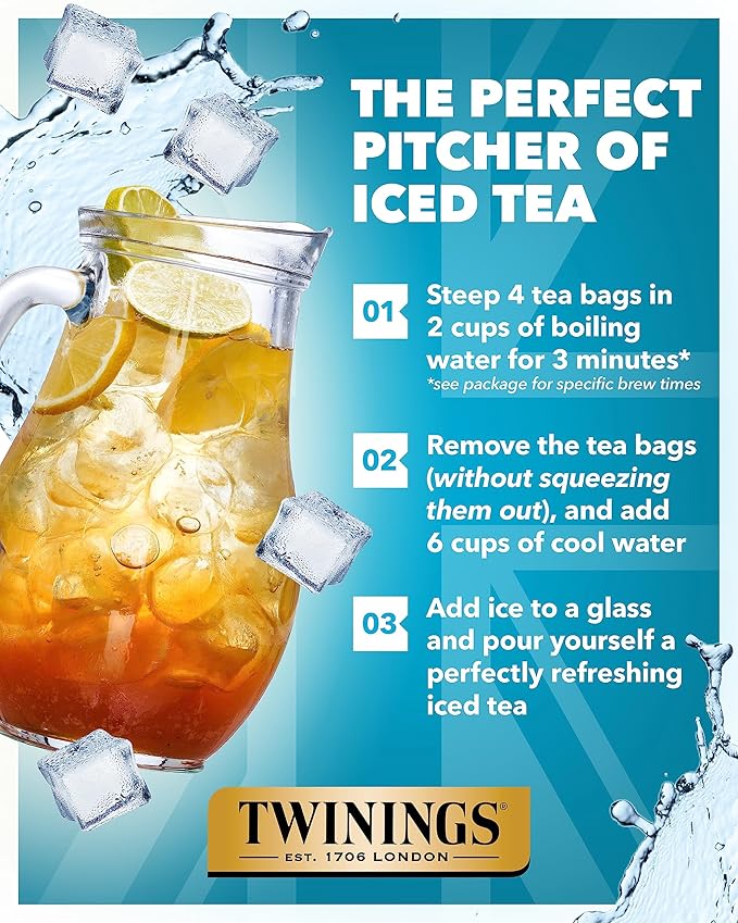 Twinings Pure Peppermint Herbal Tea Bags, 20 Count (Pack of 3)