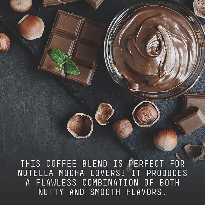 Stone Street Flavored Ground Coffee, Chocolate Hazelnut, Freshly Roasted, 100% Colombian Arabica, Gourmet Coffee, Medium Roast, Sweet Chocolately Nutty Flavor, 1 LB