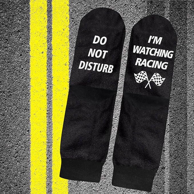 VICRAZY Racing Car, Sport Car Socks for Men, Women - Formula 1 Gifts, Racing Socks, Stocking Stuffers for Men, Women
