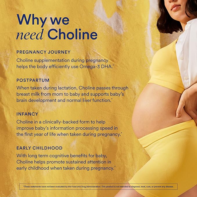 Ritual Natal Choline Supplement, 550mg, Supports Baby’s Cognitive Function When Taken During Pregnancy and Choline Content in Breastmilk*, 30 Day Supply