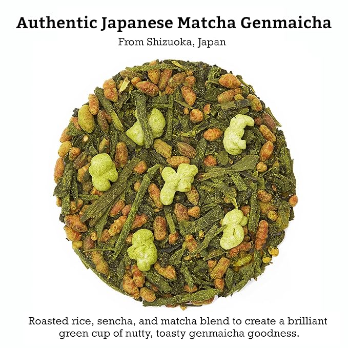 SUGIMOTO TEA Japanese Matcha Genmaicha Green Tea Bags 20 Count Pack of 3