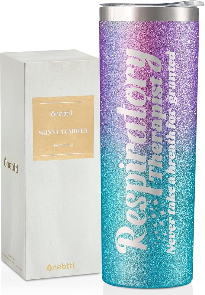 Respiratory Therapist Gifts for Women, Gifts for RT on Respiratory Care Week, Birthday and Christmas, 20 oz Insulated Stainless Steel Tumbler - Granted