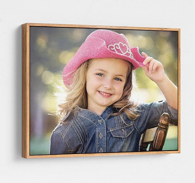 P&L ART. Personalized Custom Canvas Prints: Photo On Canvas Transform Your Photos into Stunning Framed Wall Art Digitally Printed Photo To Canvas Ideal for Home Decor Gifts Keepsakes Beige 11X14