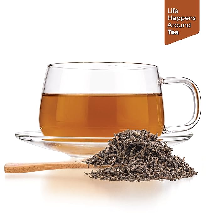 Tealyra - Ripe Pu'erh Tea - 5 Years Aged Loose Leaf - Caffeine Level High - 100% Naturally Processed - Aged Black Tea Pu Er - 113g (4-ounce)