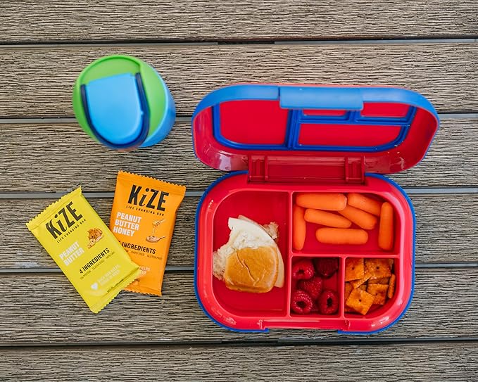 KiZE Energy Bars - Peanut Butter Honey - 30-Count - Gluten Free, Dairy Free, Non-GMO, and High Protein Meal Replacement Energy Bars, Clean and Simple Food Ingredients - 7g High Protein Snacks (30 Count)
