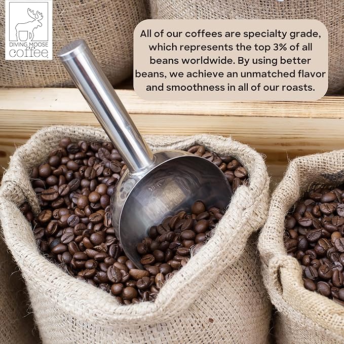 Diving Moose Coffee - The Narwhal Cold Brew Blend Medium Roast (16oz / 1 LB) - Lightly Sweet Specialty Grade Small-Batch Roasted to Order Smooth Not Bitter