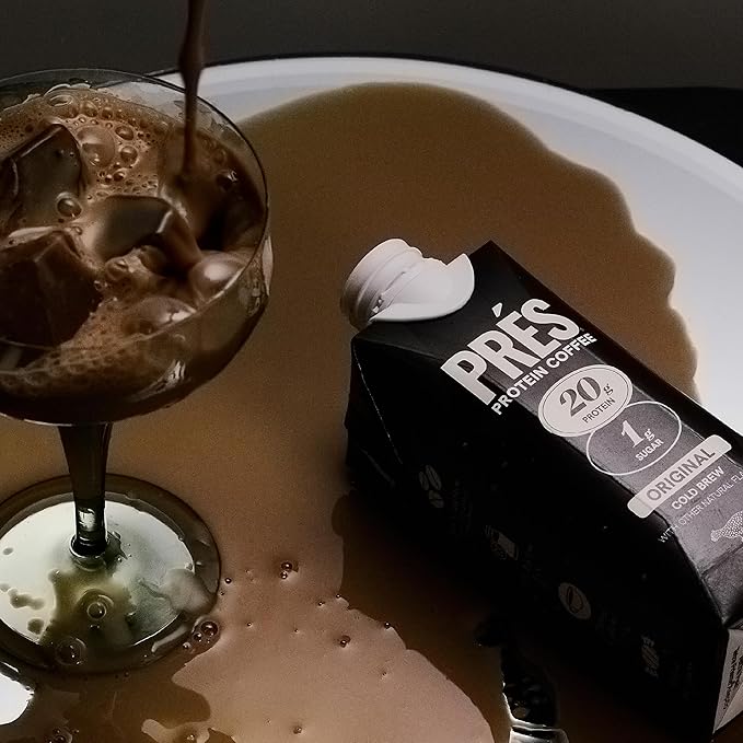 Protein Coffee - High Protein - Real Cold Brew - 20g Protein - 1g Sugar - 100 Calories - No Added Sugar - Coffee - Protein - 11 FL OZ - 12 Pack (Original)