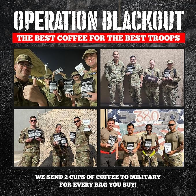 Blackout Coffee French Vanilla Flavored Ground Coffee – Smooth Taste, Guilt-Free Indulgence – Freshly Roasted 12oz Pouch