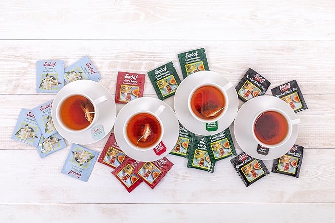 Sadaf Special Black Tea Bags - Pure Ceylon Black Tea - Product harvested in Sry Lanka - Kosher - 50 Bags