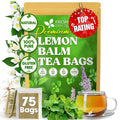 FreshDrinkUS, Lemon Balm Tea Bags | 75 Count |100% Pure Melissa officinalis – Naturally Calming Herbal Tea | Caffeine-Free, Premium Quality, Refreshing Flavor, Sustainably Sourced