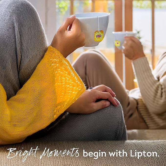 Lipton Yellow Label International Blend | Lipton Tea Bags |Black Tea| Premium Quality | 200 Grams (Pack of 1)