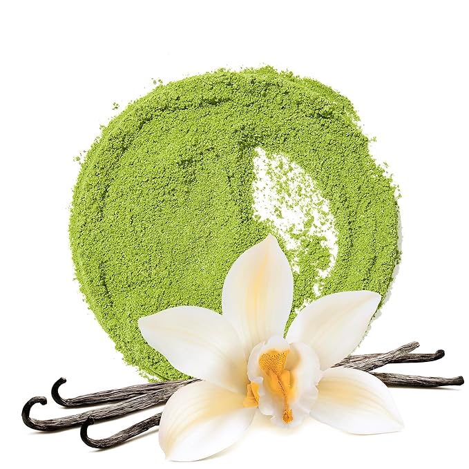 DAVIDsTEA Organic Vanilla Matcha Tea – Flavored Green Tea Powder with Natural Vanilla – Low Caffeine – 100g Iconic Tin – Smooth, Creamy & Sweet Matcha for Lattes, Iced Drinks