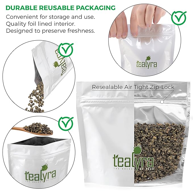 Tealyra - Milk Jin Xuan Oolong - High Mountain Taiwanese Loose Leaf Tea - Great Milky Cream Taste and Aroma - 200g (7-ounce)