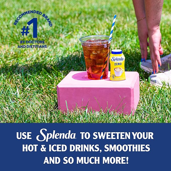 SPLENDA LIQUID Zero Calorie Sweetener drops, 1.68 Ounce Bottle (Pack of 3)