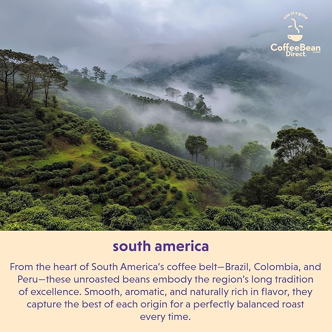 Coffee Bean Direct Unroasted Brazilian Santos, 5 Pound (Pack of 1)