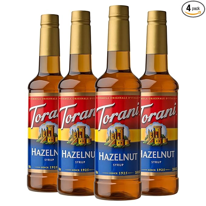 Torani Syrup, Hazelnut, 25.4 Ounces (Pack of 4)