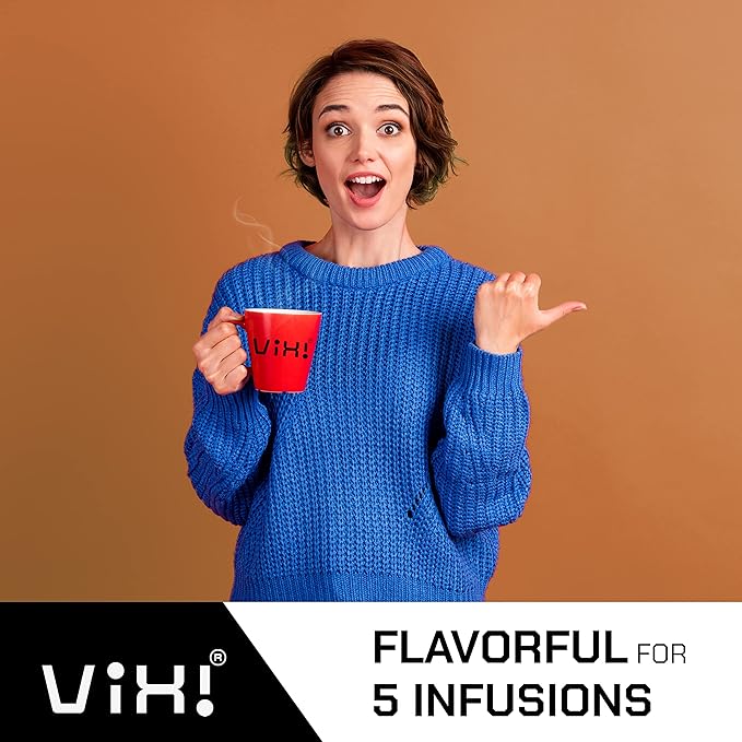 VIXI Black Tea Loose Leaf, (16.00 Oz), Vietnam's Mountain Tea, Bold Flavored, Taste Like Assam, Dried Whole Full Large Leaves, Sugar Free, 100% Natural from Ancient Tea Tree