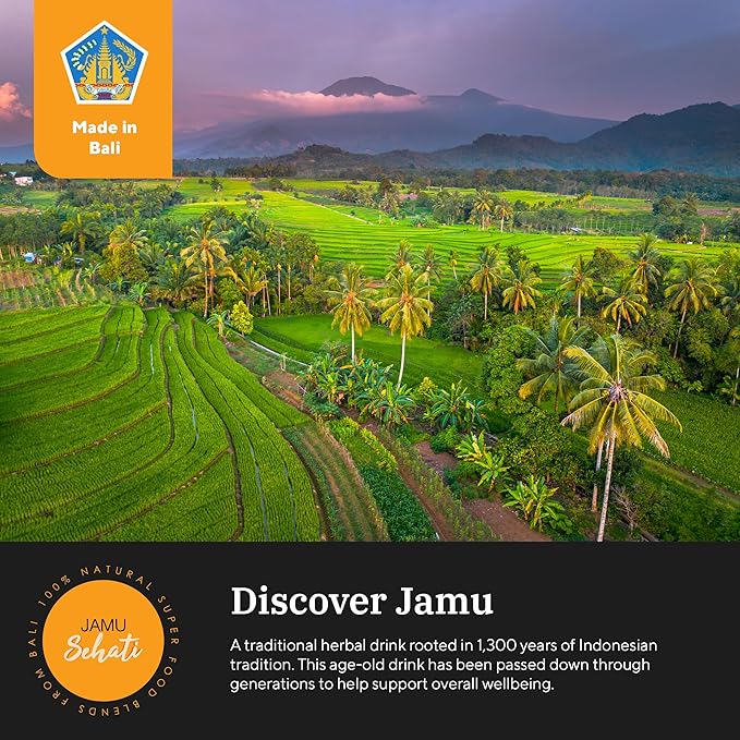 JAMUSEHATI Sleep, Natural Superfoods Blend from Bali, Containing Ginger, Nutmeg, Cinnamon and Star Anise, Pack of 3 Sachets