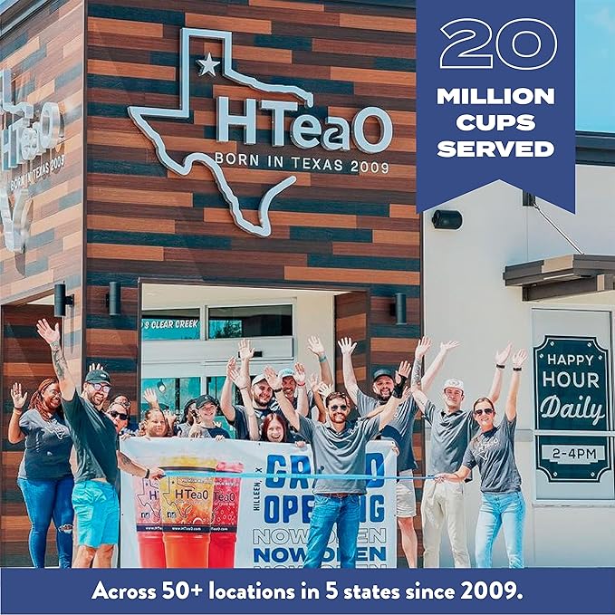 HTeaO Blueberry Green Iced Tea Bags – Makes 8 Gallons in 5 Minutes – Large Loaded Tea Sachets for Parties, Family Gatherings, & Groups – Texas-Style Ice Tea Packets for Quick Brew (16-Count)