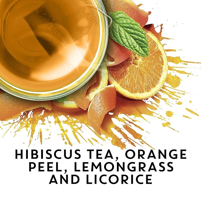 TAZO Tea Bags, Passion & Wild Sweet Orange Herbal Tea 20CT (1ea) (Variety Pack)