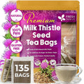 FreshDrinkUS, Premium 135 Milk Thistle Tea Bags, 100% Natural & Pure from Milk Thistle Seeds. Milk Thistle Seed Herbal Tea. Made with Natural Material Tea Bags. No Sugar, No Caffeine, No Gluten, Vegan.