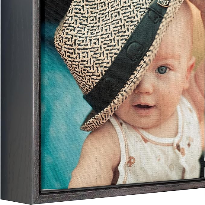 P&L ART. Personalized Custom Canvas Prints: Photo On Canvas Transform Your Photos into Stunning Framed Wall Art Digitally Printed Photo To Canvas Ideal for Home Decor Gifts Keepsakes Black 8X10